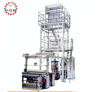 Multi-layer co-extrusion internal cooling rotary drawing film blow molding machine